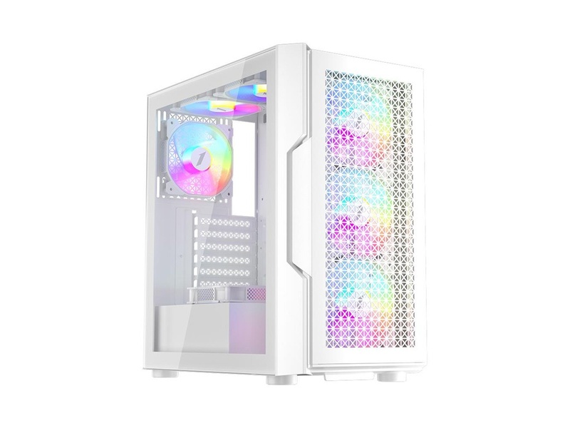 1ST PLAYER TRILOBITE T7 BEYAZ 650W 80+ ARGB 4X12CM FAN TEMPERLİ CAM MESH USB 3.0 ATX Kasa