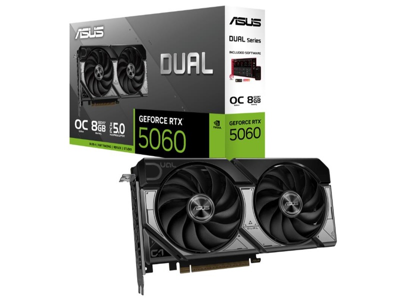 ASUS GEFORCE DUAL-RTX5060-O8G 8GB GDDR7 128BIT 1XHDMI 3XDP Ekran Kartı 