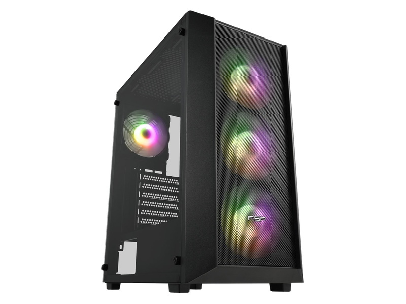 FSP CMT318 Rainbow RGB / Elsa RX550 4GB / AMD Ryzen 5 2600 / 8 GB DDR4 / 256 GB Sata SSD / OEM PAKET 