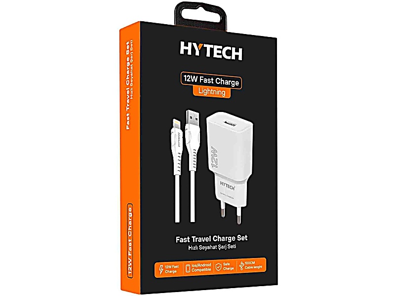 Hytech 12W 5V 2,4 A Lightning Sarj Aleti Takım