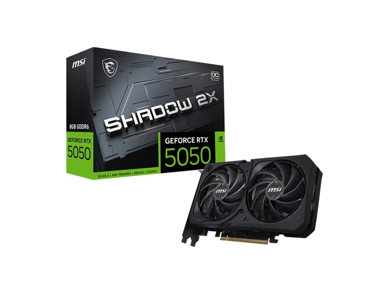 MSI GEFORCE RTX5050 8G SHADOW 2X OC 8GB GDDR6 128BIT 1XHDMI 3XDP Ekran Kartı