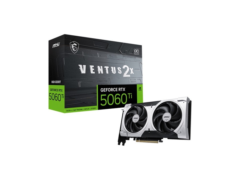 MSI GEFORCE RTX5060TI 8G VENTUS 2X PLUS 8GB GDDR7 128BIT 3XDP 1XHDMI Ekran Kartı